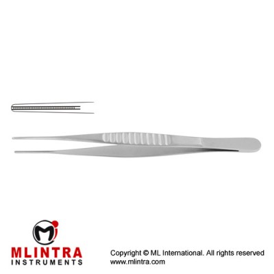 DeBakey Atrauma Forcep Stainless Steel, 24.5 cm - 9 3/4" Tip Size 3.5 mm